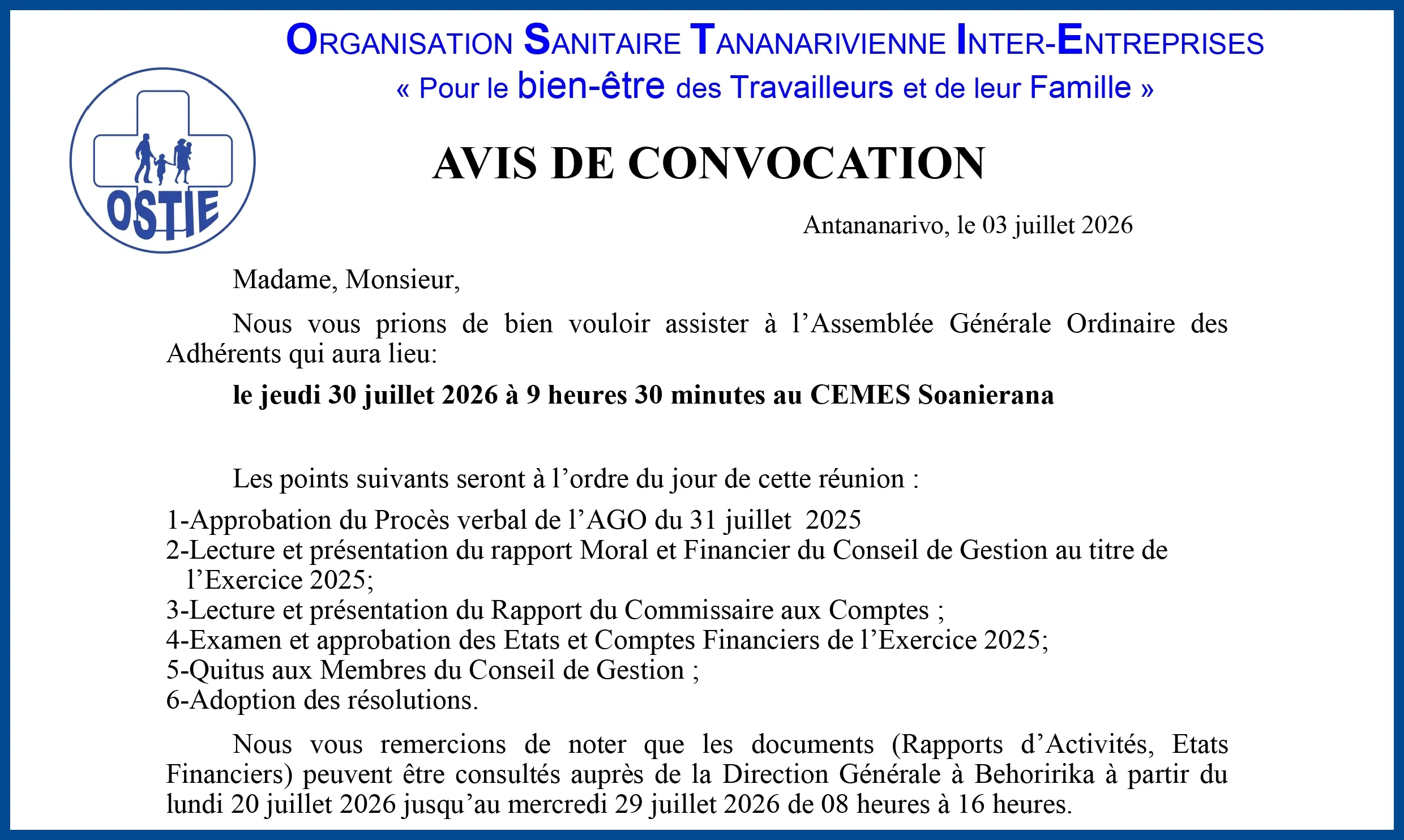 L’ASSEMBLEE GENERALE ORDINAIRE : UN ESPACE DE DECISION ET DE GOUVERNANCE COLLECTIVE